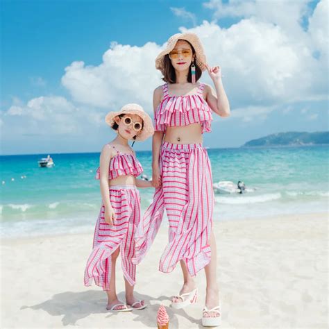 mother and daughter matching swimsuits|mommy and me bikini sets.